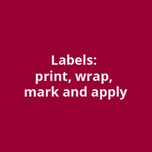 labels print, wrap , mark & apply